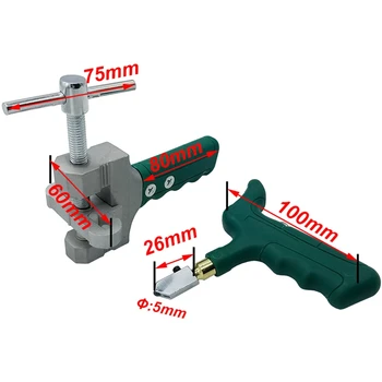 

New New Glass Tile Opener Hand-Held Large Wheel Ceramic Tile Glass Cutter Multi-Function Roller Cutter 3-19Mm