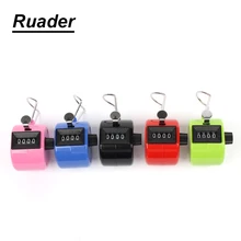 Кликер 4 цифры счетчики цифр пластиковый корпус ручной палец Дисплей ручной подсчет Tally кликер таймер футбол гольф счетчик зеленый