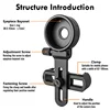 Upgrade Universal Cell Phone Adapter Bracket Clip Mount Soft Rubber Material for Binocular Monocular Spotting Scope Telescope 3