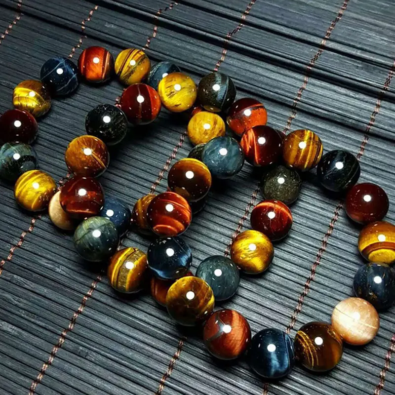 New Tiger Eye Stone Buddha Bracelet Bangle Trendy Women Men Fine Jewelry Gifts JAN88