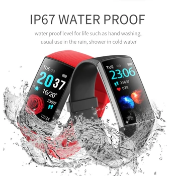 

LED Color Screen Clock Smart Bracelet IP67 Waterproof Watch Heart Rate Monitor Pedometer Sport Mode Fitness watch Sport Unisex