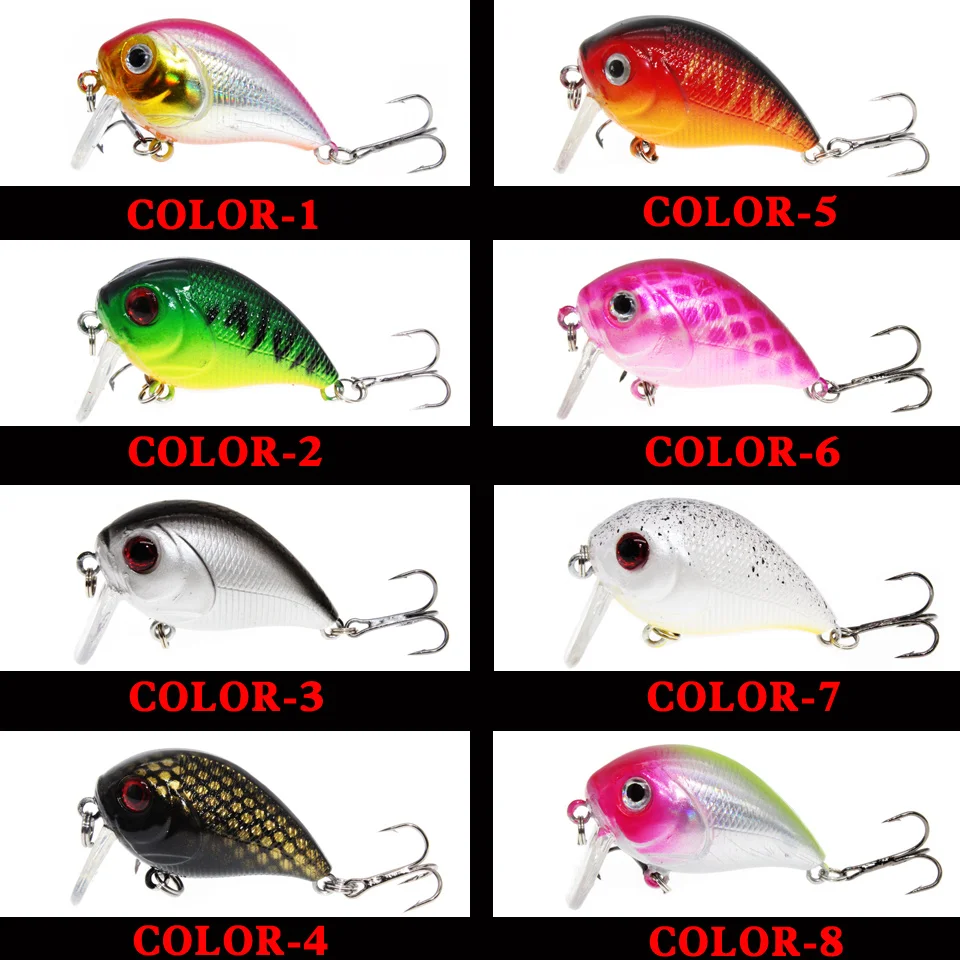 1PCS Wobblers Quality Crankbait Simulation Fishing Lure 4.5cm 7g Jerkbait Floating Hard Bait Bass Carp Pesca Fishing Tackle