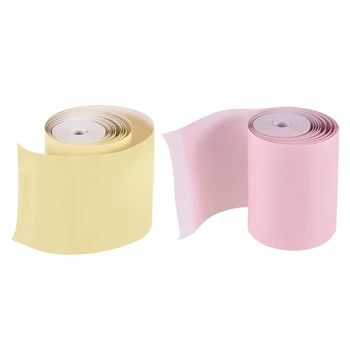 

105 Roll Thermal Paper Roll 57X30Mm for Peripage A6 Pocket Thermal Printer for Paperang P1 - 5 Roll Pink & 5 Roll Yellow