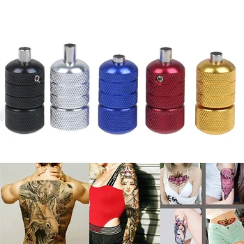 

25x50mm Aluminum Alloy Tattoo Grips Tube with Back Stem Self-locked Tattoo Handle Machine Kit Gun Tattoo Accessories