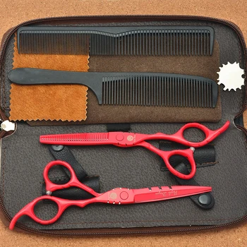 

Hair Scissors Cutting Thinning Styling Tools Stainless Steel Salon Hairdressing Shears Regular Flat Teeth Blades 5.5/ 6 inch