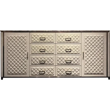 

Postmodern luxury italian design marble top storage buffet sideboard cabinet