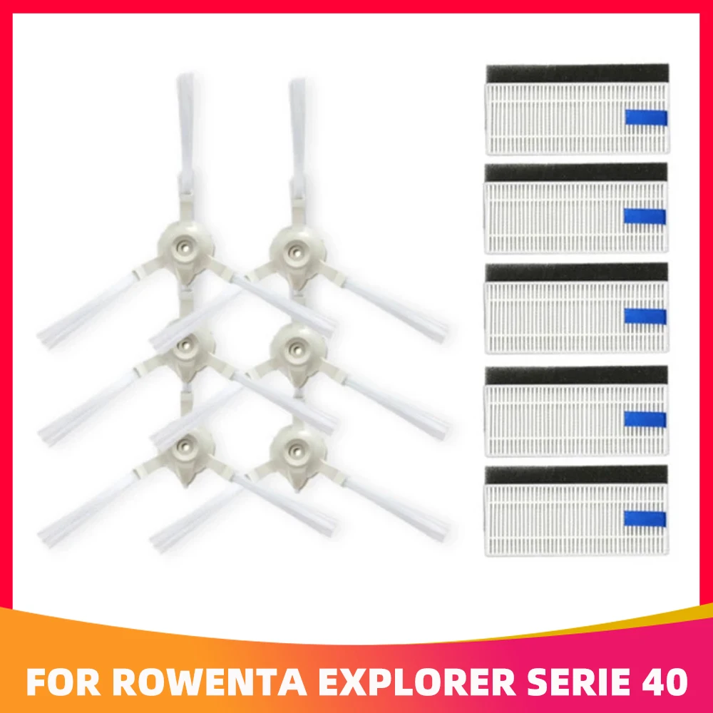 For Tefal Rowenta Explorer/ Xplorer 20 40 50 Serie Side Brush Filter