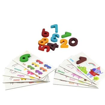 

Numbers Animal Recognition Card Puzzle Playset Recognition Learning Puzzle Toy Numbers Cognition Early Educational Toy For Kid