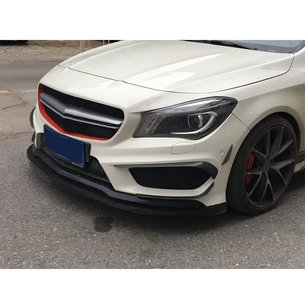 Отделка переднего бампера из углеродного волокна для Mercedes Benz CLA-Class C117 CL250 CLA260 cl45 седан 2013