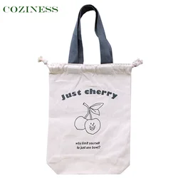 Confortable sac à couches en toile avec lettres imprimées, sac de rangement Portable avec cordon de serrage, chariot de voyage à domicile, vente Flash, sac de rangement pour biberons 