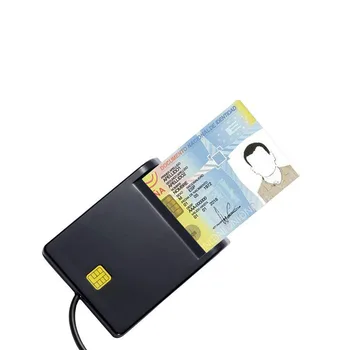 

Type C Smart Card Reader Common Access CAC Card Reader for Sim/ATM/IC ID Cards B88