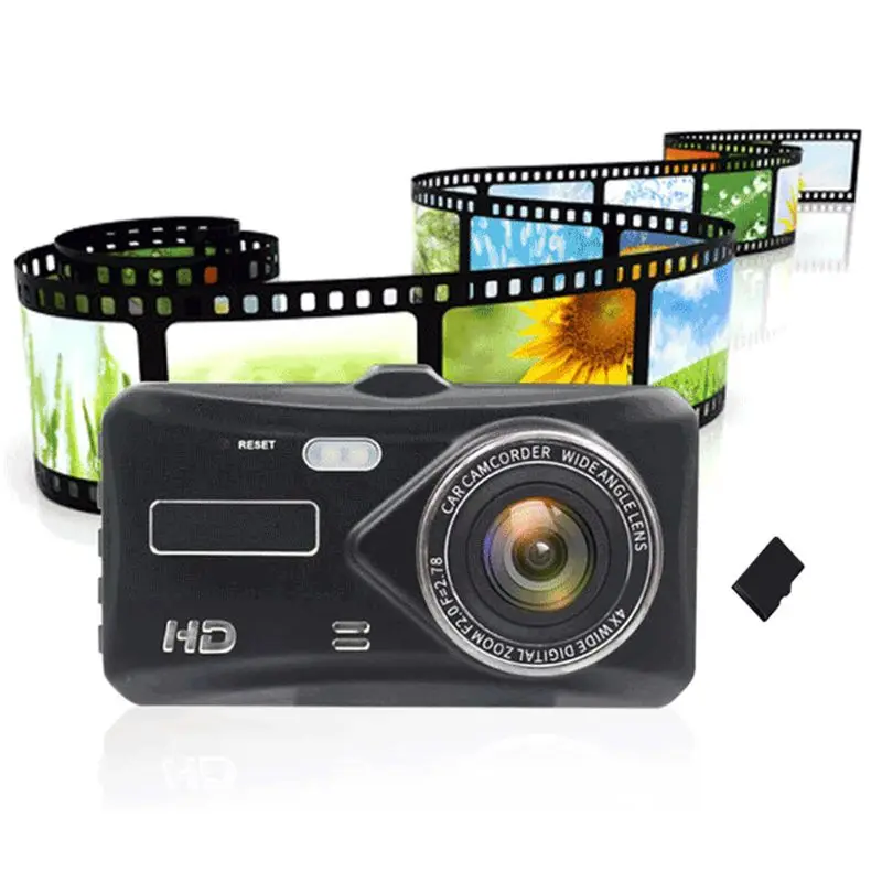 Двойной объектив Full HD 1080P " ips Автомобильный видеорегистратор g-сенсор режим парковки WDR
