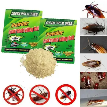 

20PCS Roach Trap Cockroach Killing Bait Home Effective Powder Repeller Garden Pest Control Killer Green Leaf Powder