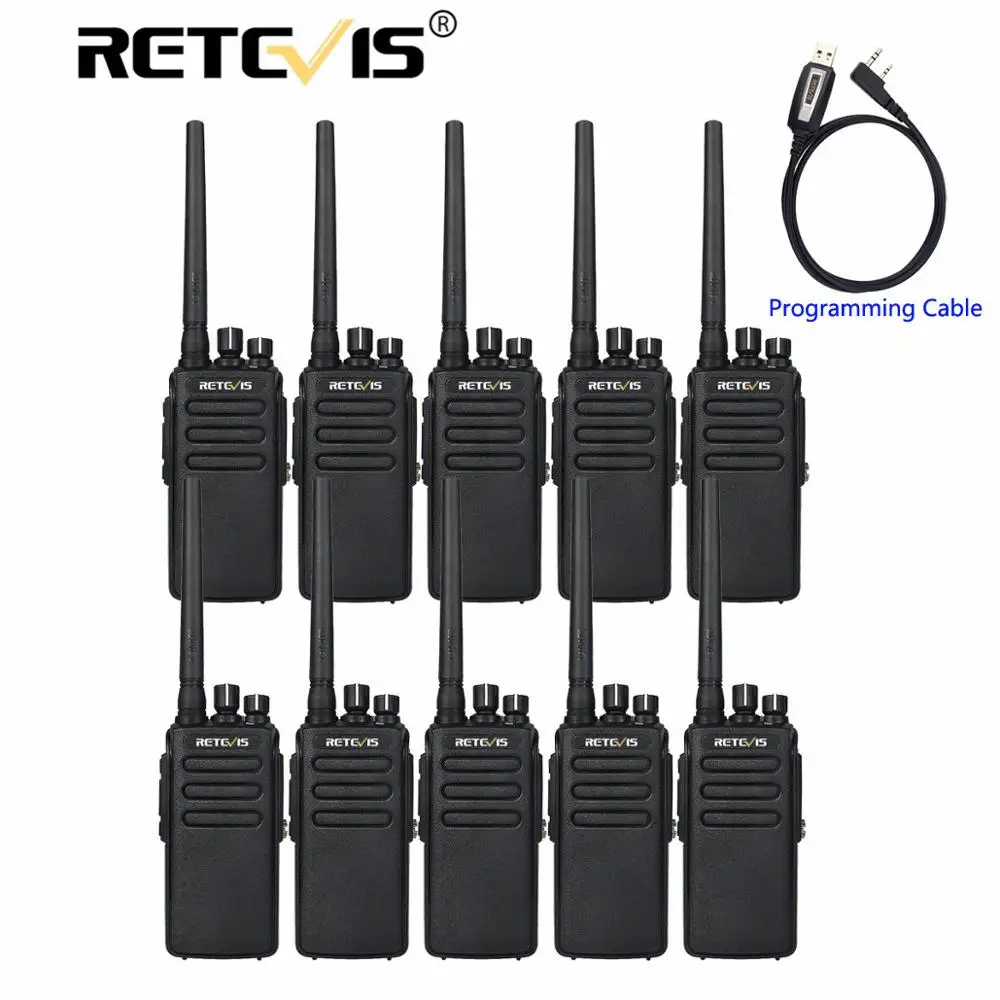 DMR радиостанция высокой мощности 10 шт. Retevis RT81 IP67 водонепроницаемая УВЧ 400 470 МГц