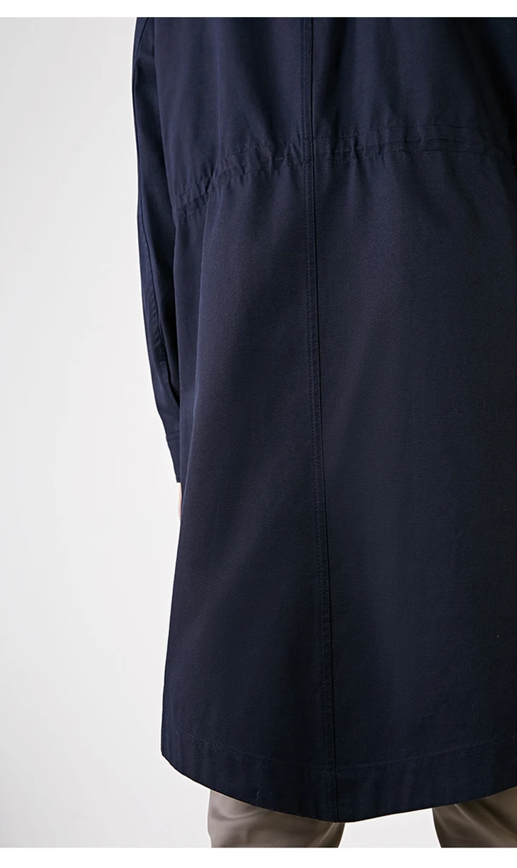 Избранное мужское весеннее пальто средней длины с капюшоном S | 4191OM522