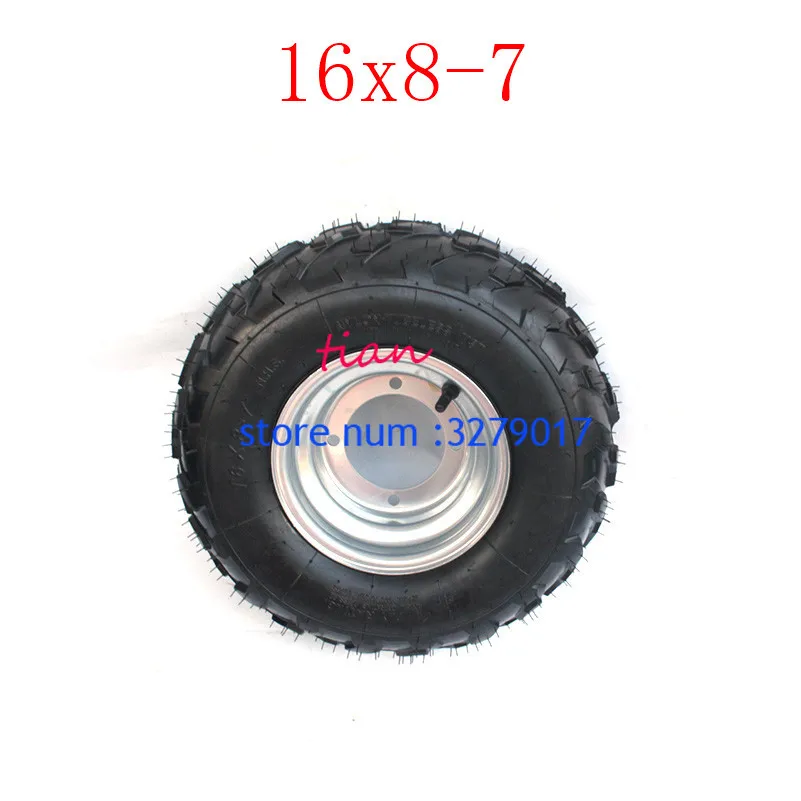 2 шт. молния хорошего качества 16x8. 00-7 вакуумная шина ATV шин подходит для ATV 50CC, 90CC, 70CC, 110CC, 125CC внешняя шина