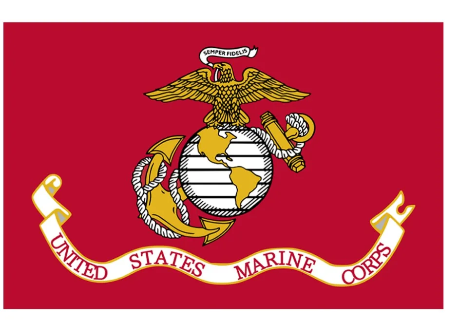 

free shipping 3 * 5 ft polyester united states of american army USMC marine corps flag