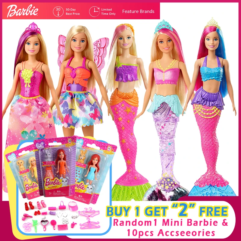 Barbie juguetes originales de la serie Dreamtopia para niñas