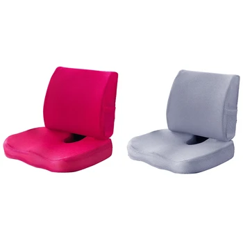 

Car Seat Cushion Orthopedic Memory Foam Chair Massage Cushion Back Cushion Pad Office Nap Pad