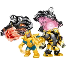 Super Hero League Treant Venom Large Thanos Crocodile Killer Hulk Assembled Building Blocks Puzzle Learning Children's Toys