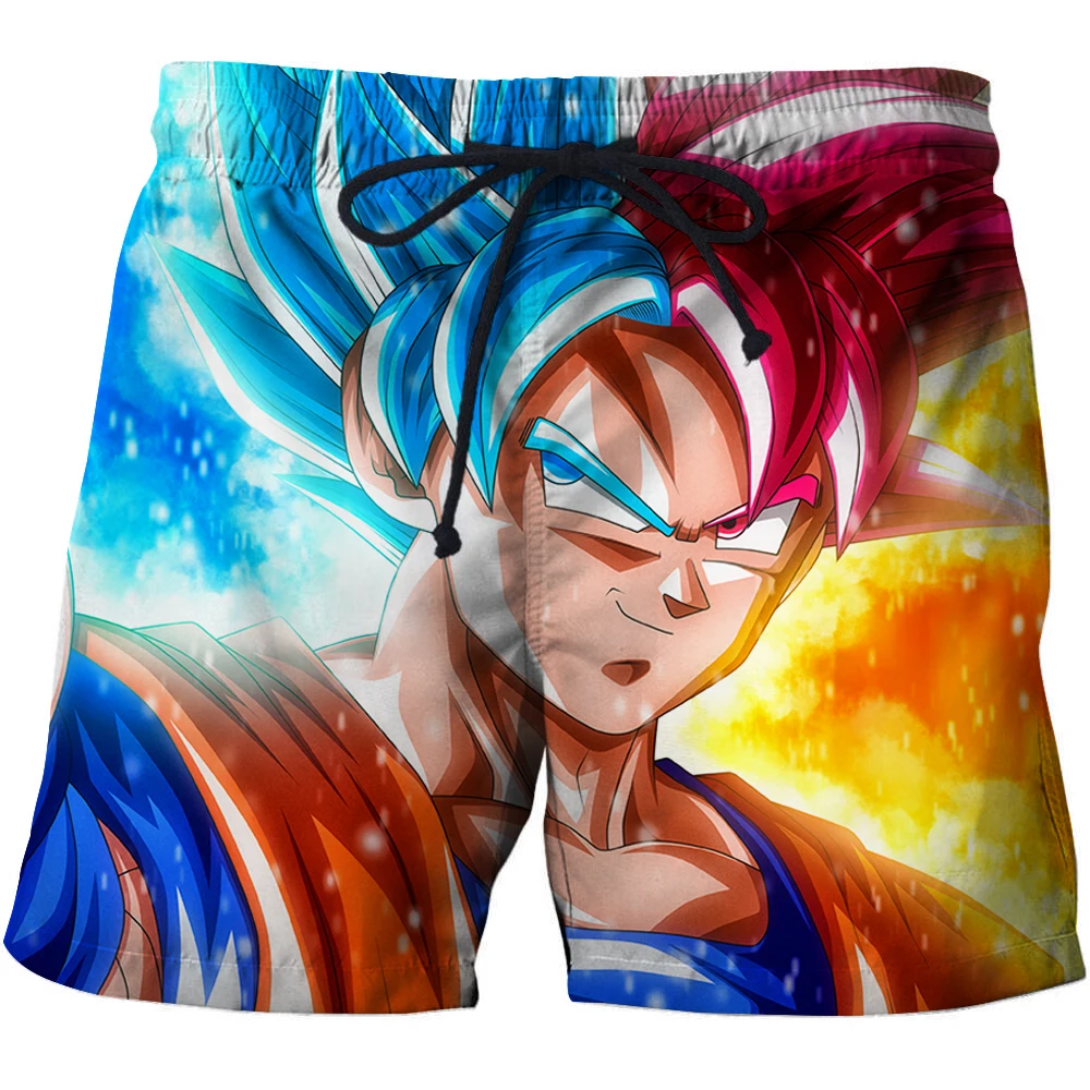 Fashion Anime 3D Print Shorts Men dragon ball pants Goku Casual Loose Board Shorts Summer Beach Breathable Beach shorts s-6xl