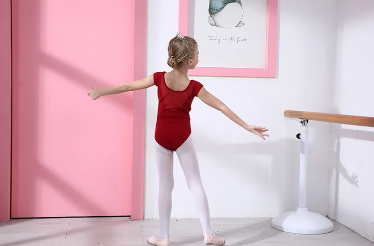 Детская танцевальная балетная Одежда для девочек; балетная юбка для осмотра; кружевная юбка с длинными рукавами; плотная разноцветная балетная одежда для латиноамериканских танцев