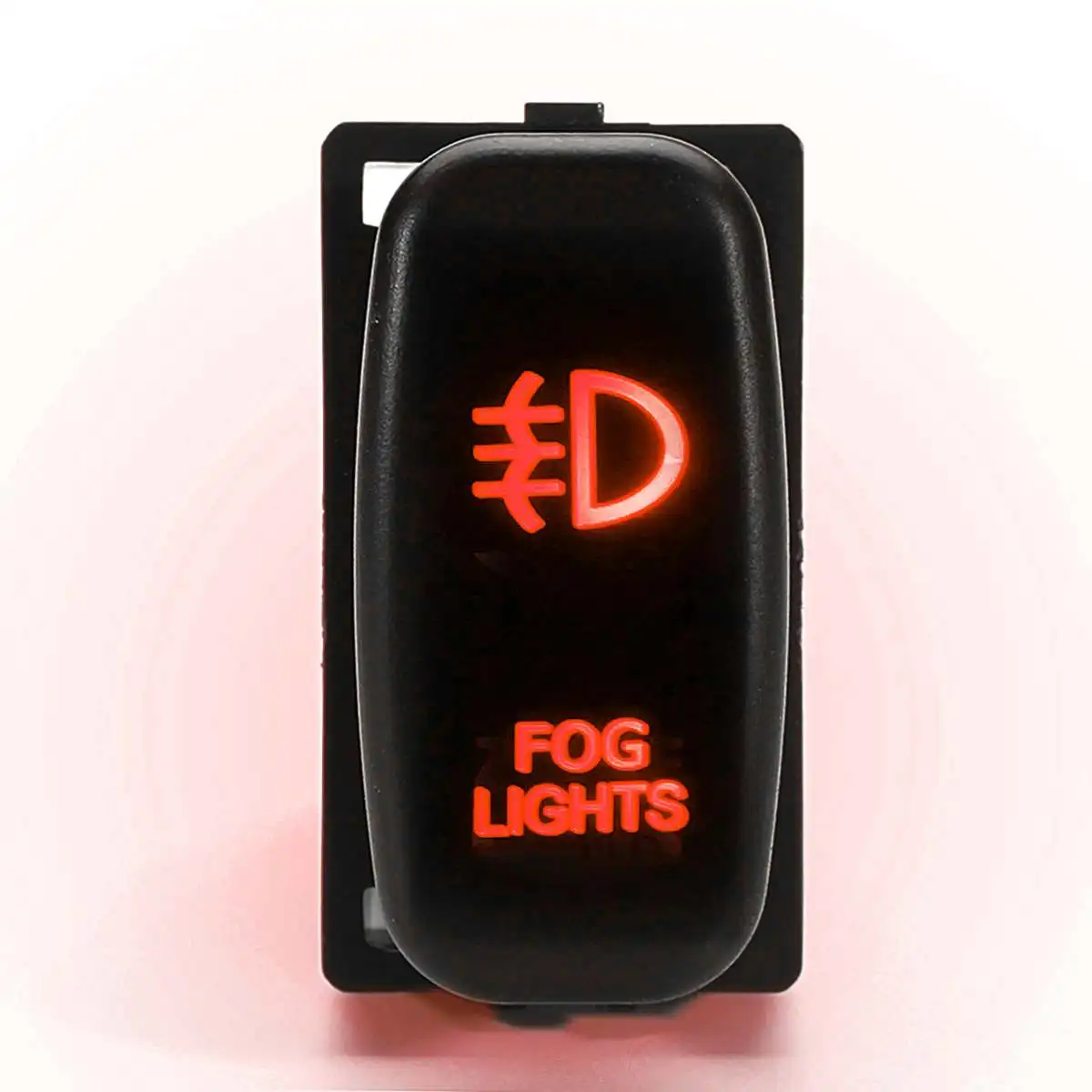 fog 1 шт. 12 В красный/синий светодиодный световой бар точечный противотуманный задний световая кнопка включения переключатель Автомобильный светодиодный переключатель для Mitsubishi Pajero Trition envior - Цвет: fog