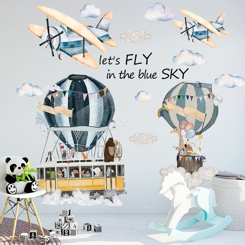 

Cartoon Wall Stickers for Kids room Kindergarten Self-adhesive Vinyl Wall Decals Eco-friendly Waterproof Wall Murals Home Decor