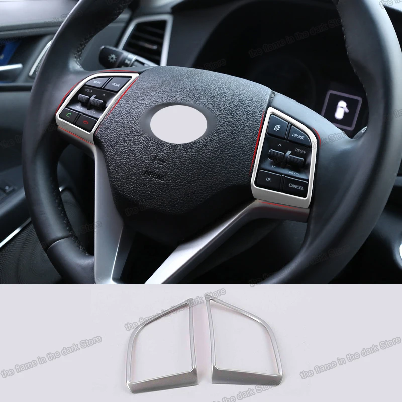 Lsrtw2017 углеродное волокно Abs кнопка рулевого колеса для Hyundai Tucson 2015 2016 2017 2018 2019 2020