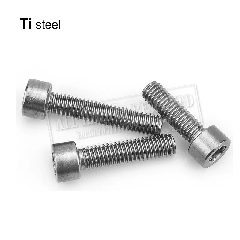 

M5 bolt 10mm titanium hexagon boltti bolts titanium steel screw rod hexagon flange bolts