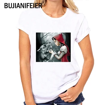

SUMMER Women's T-shirt Classic Funny cartoon Printed T-shirt Harajuku Casual T-shirt Women's Top Tee Short Sleeve BJN497