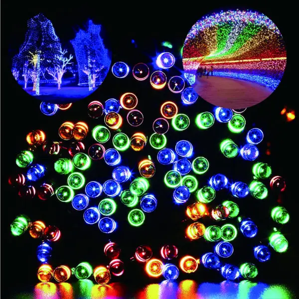 7M 50 LED Solar Power Fairy String Lights Christmas Party Decor Garden Outdoor Lamp Multi Color
