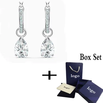 

2020 Fashion Jewelry SWA New Glamorous Earrings Primary Smart Posture Pendant Crystal Romantic Gifts for Women, Fashion New Prod