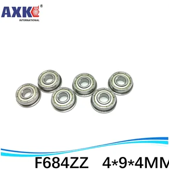 

10pcs stainless steel flange bushing ABEC-5 fishing gear ball bearing SF684zz SF684-zz SF684 SSF684ZZ 4*9*10*4*1 mm