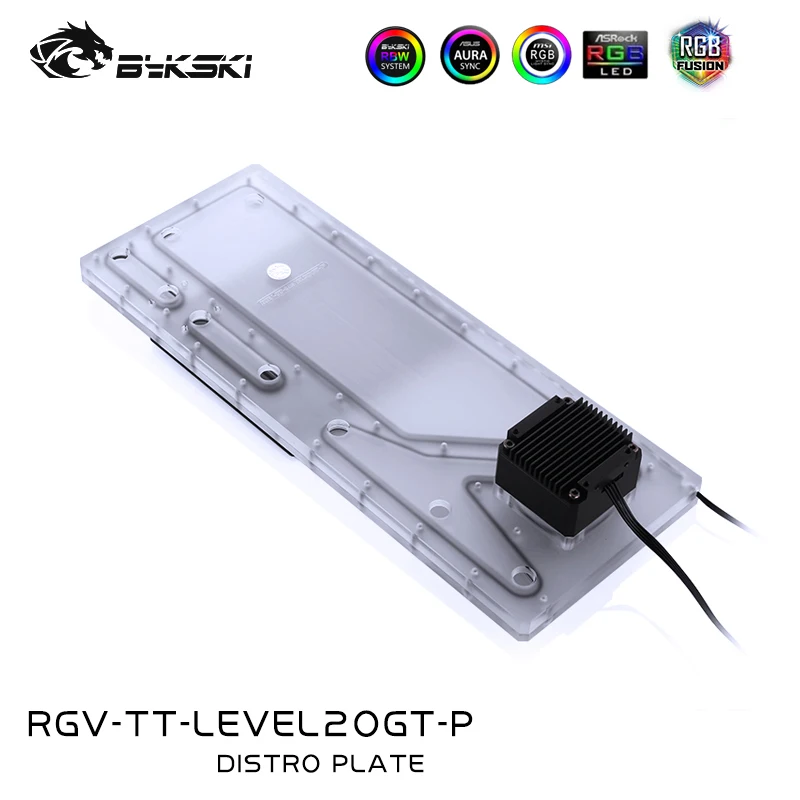 BYKSKI Distro пластина для Thermaltake LEVEL20 GT PC чехол резервуар воды водяного охлаждения RGV TT
