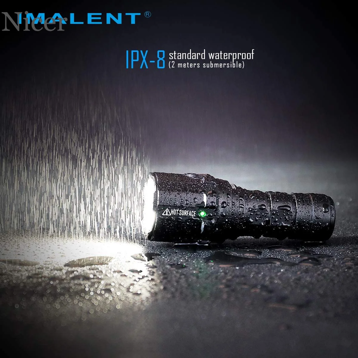 IMALENT LED Flashlight 9000 Lumens Type C USB R30C EDC Rechargeable Flashlight By 21700 Battery for