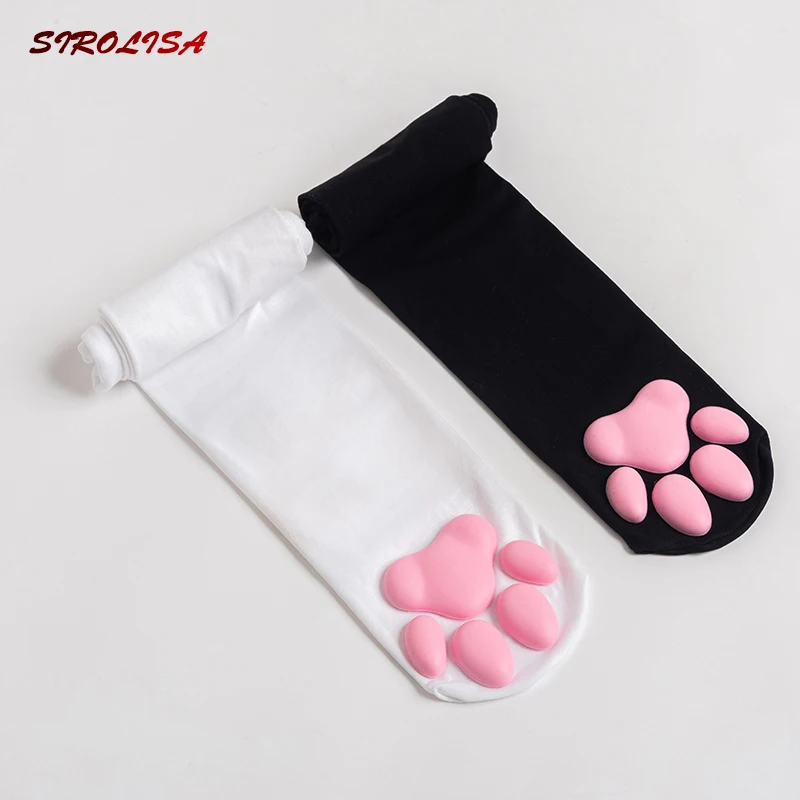 SIROLISA Girls Cat Paw Socks Over Knee Thigh Stockings Female Cute Cosplay Long Toebeanies Pawpads Cotton For Women Gift -Zentai shop online Haf8cd0096e6a48278656005fd55e1920S.jpg