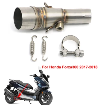

Motorcycle Exhaust Muffler Middle Pipe Mid For Honda Forza 300 Forza300 2017 2018