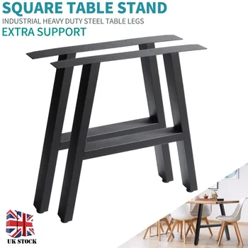 

New 2pcs Industrial Style A-Frame Table Legs For Dining Benches Office Desks Household Trapezoid Table Legs L70*H72cm /L40*H35cm