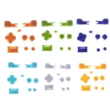 Full Button Set Plastic for GBA Game Boy Advance SP A B Select Start Power On Off L R Buttons D Pad Part Replacement repair parts replacement l r buttons switches for nds lite 2 piece set