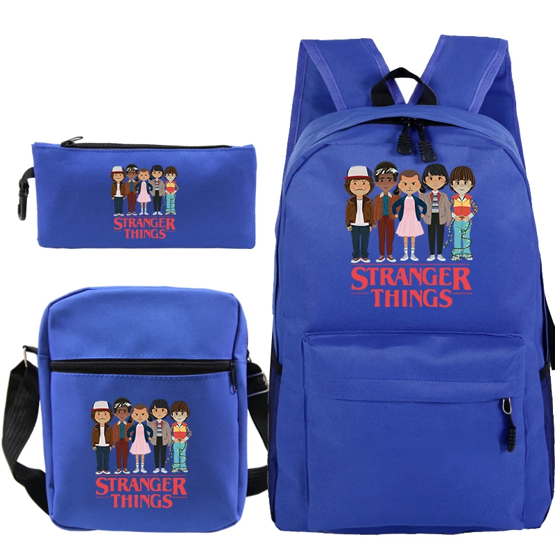 Kpop plecak сумка Mochila для мужчин Sac A Dos странные вещи 3 шт./компл. пенал на плечо школьные сумки для девочек-подростков Bookbag - Цвет: 5