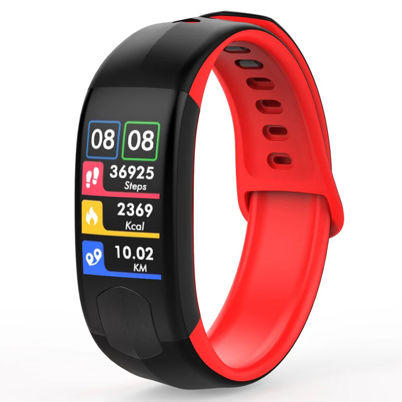 HI520 Smartband кровяное давление смарт-браслет пульсометр PPG ЭКГ фитнес-браслет трекер активности здоровье смарт-браслет - Цвет: Black Red
