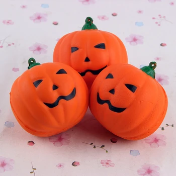 

2020 Halloween Pumpkin Soft Cartoon Squishy Slow Rising Squeeze Toys Slow Rising Cream Scented Antistress Child Kid Baby Toys