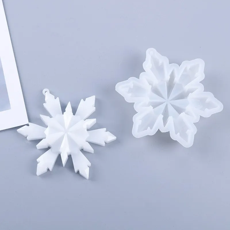 Silicone Snowflake Epoxy Resin Molds Pendant Silicone Casting Resin Mold For DIY Jewelry Making Findings Supplies Accessories 1 pcs 3d umbrella epoxy resin molds bumbershoot silicone mold for diy earring jewelry making dried flower decor crafts supplies