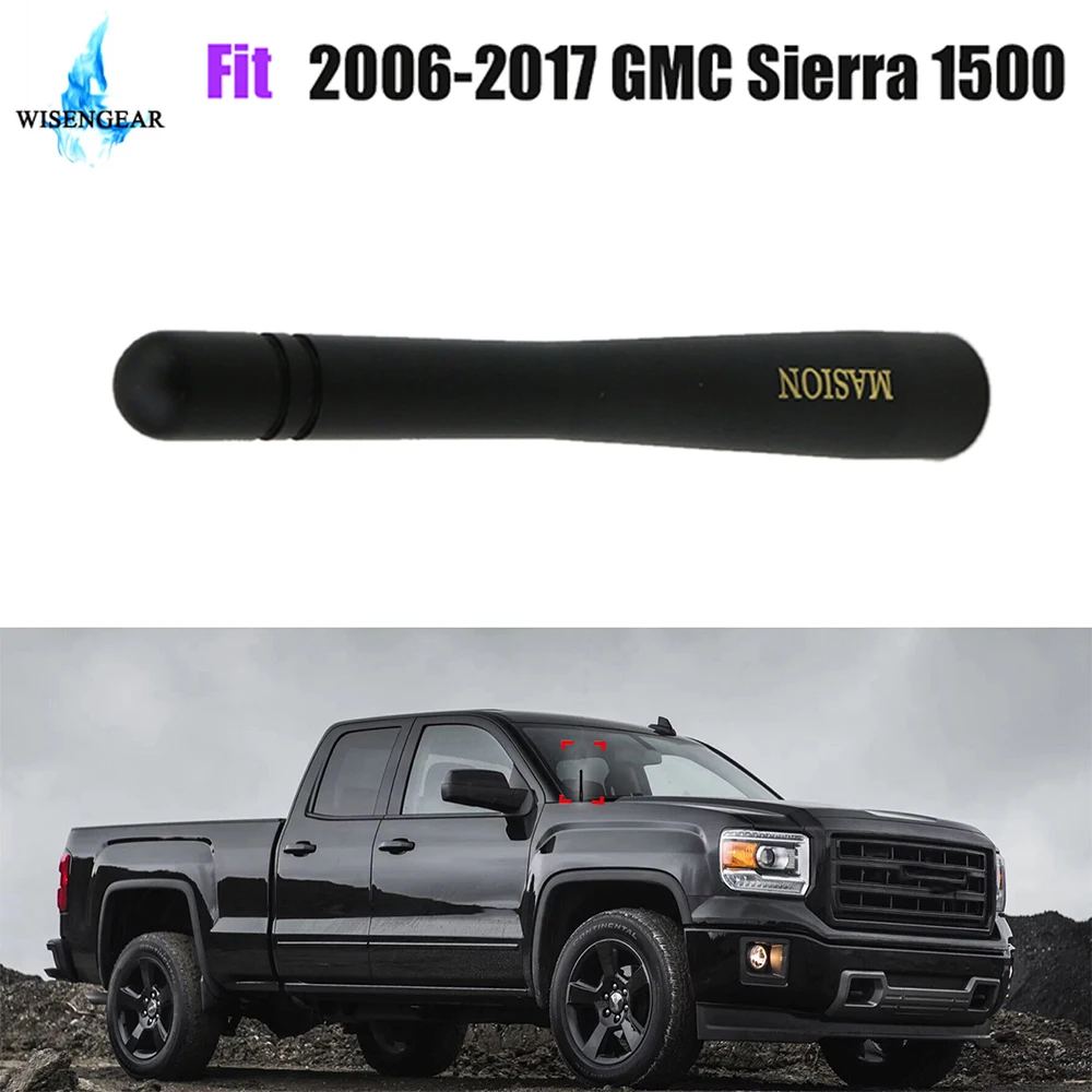 Для GMC Sierra 1500 медная антенна мачта Автомобильная крыша AM FM стерео радио приемник усилитель черный короткий авто антенна 2006