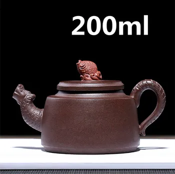 

Tetera Teapot Yixing Zisha Clay Chinese Porcelain Teapots Gongfu Tea Set 200ml New Arrived Famous Handmade Pots With Gift Box