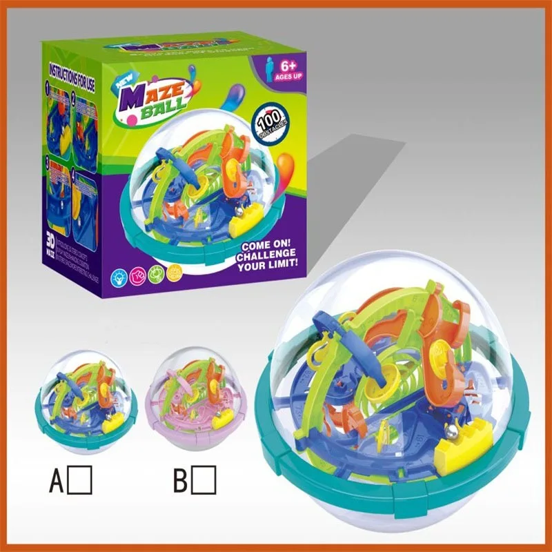 

Educational Perplexus Children Attention Training Toy 3D Maze Roll-on Camera Track Spherical Maze