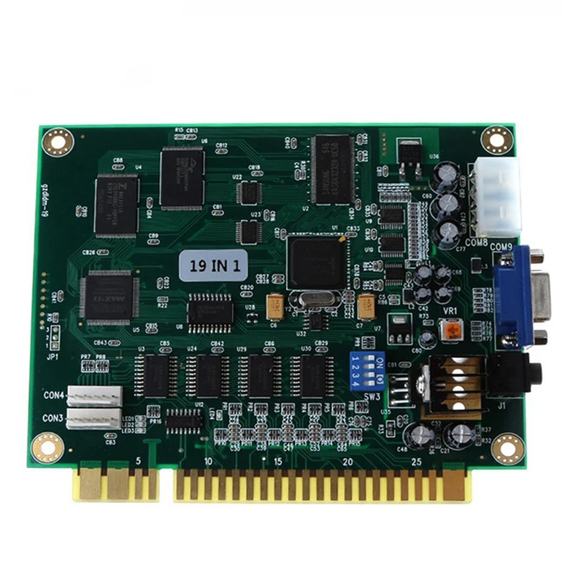 

19 In 1 Game Machine Motherboard Pcb Circuit Board Horizontal Arcade Multigame Game Board For Jamma Game Support Cga Vga