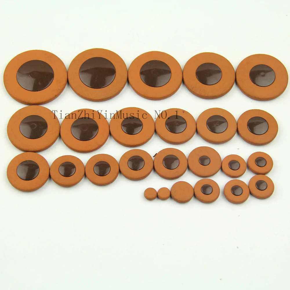 1 комплект = 25 шт. альт саксофон подушечка с печатью колодки для саксофона натуральная кожа хороший материал саксофон коврик