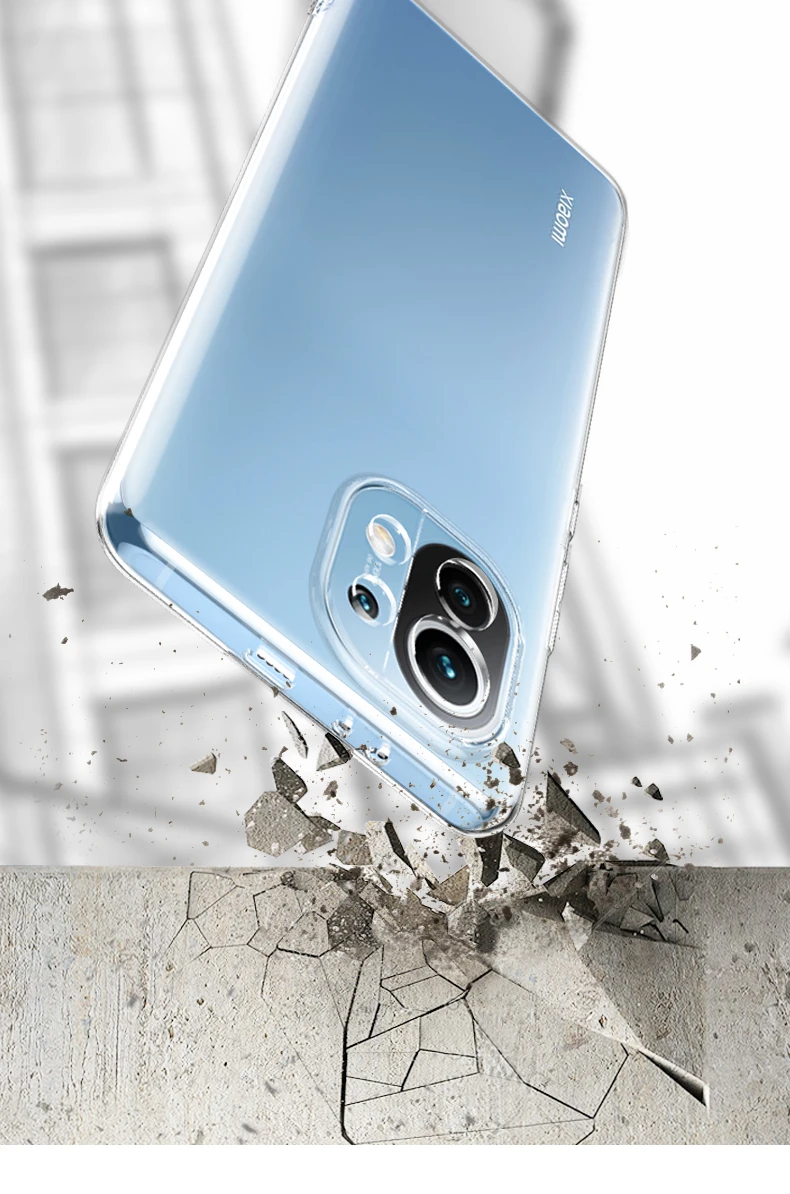 Clear Silicone Phone Case For Xiaomi Mi 11 11X 11i 11T 10 10T 9 9T 8 Pro Lite Se Ultra Thin Soft Case For Mi A3 A2 Lite A1 Cover